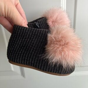 Balsori corduroy pompom boots baby toddler